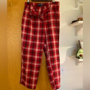 Princess Highway Red Gingham Pants